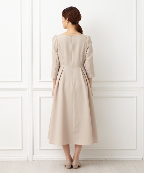 AIMER（エメ） ワンピース シアサッカーAラインフレアワンピース