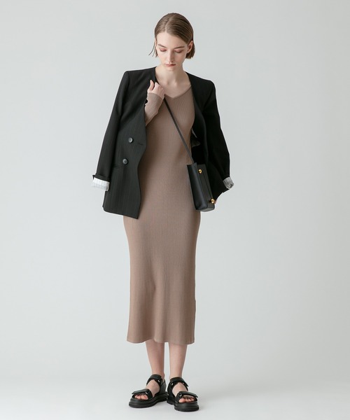 allureville（アルアバイル） ジャケット ノーカラージャケット ピン