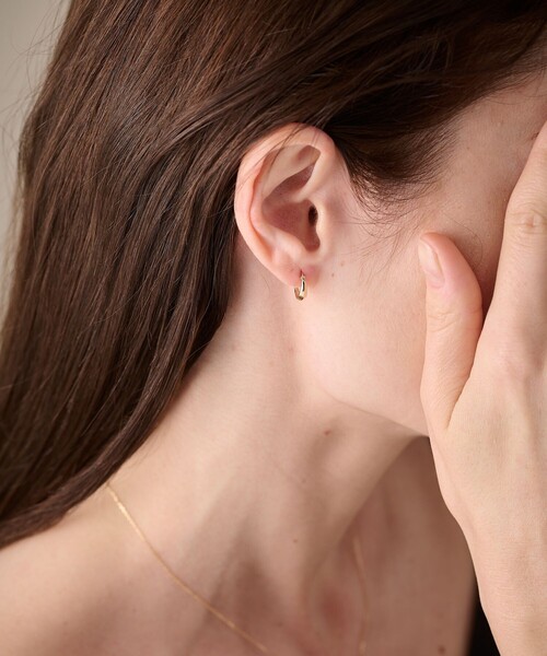 ete（エテ） ピアス K10YG フープ ピアス レディース : ZOZOTOWN Yahoo