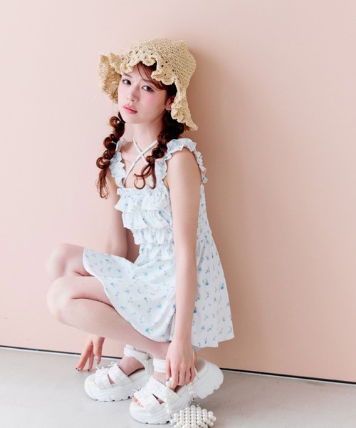 OLIVE des OLIVE（オリーブデオリーブ） 水着 フリルキャミswim wear