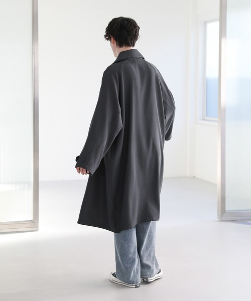 ASTRONOMY ステンカラーコート コート ドレープとろみラグランTRステン