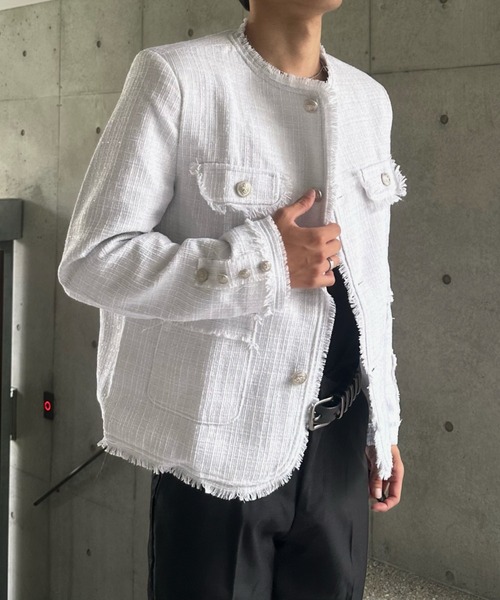 Otte ジャケット ノーカラージャケット アイドルラグジュアリー