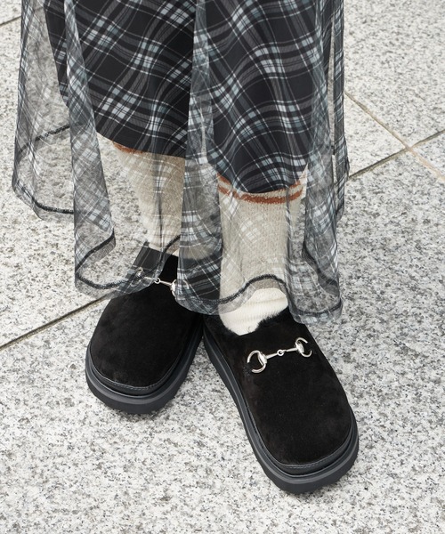 MOHI（モヒ） サンダル Bit サボ ファーサンダル レディース