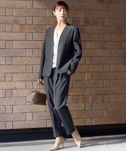 RIRIYANO（リリヤーノ） セットアップ 「洗える」2点パンツスーツ