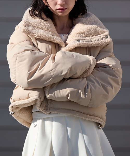 AO2 ダウンコート ダウンジャケット Short-length faux fur down