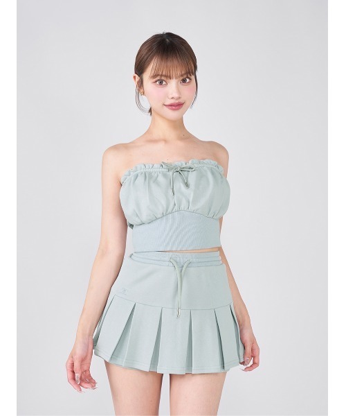 Darich（ダーリッチ） コルセットリブスウェットベアトップ レディース