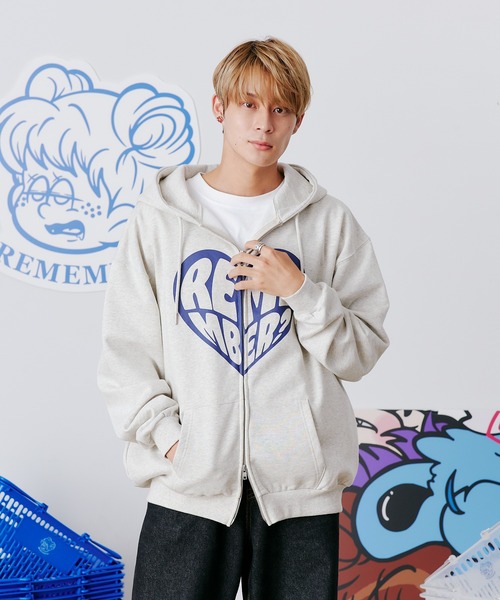 Remember. パーカー Remember LOVE Zip Hoodie / リメンバーラブジップ