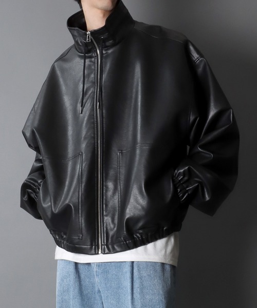 SITRY（シトリー） ブルゾン アウター Synthetic Leather Short