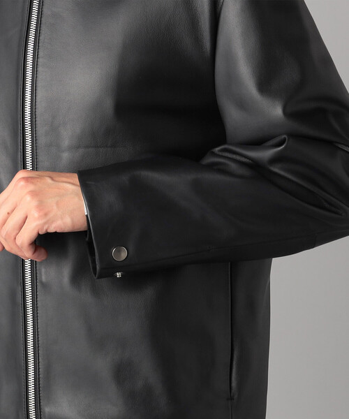 COMME CA MEN（コムサメン） 革ジャン ライダース ラムナッパ シングル