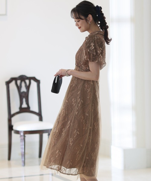 PourVous（プールヴー） ドレス コードレース パーティードレス