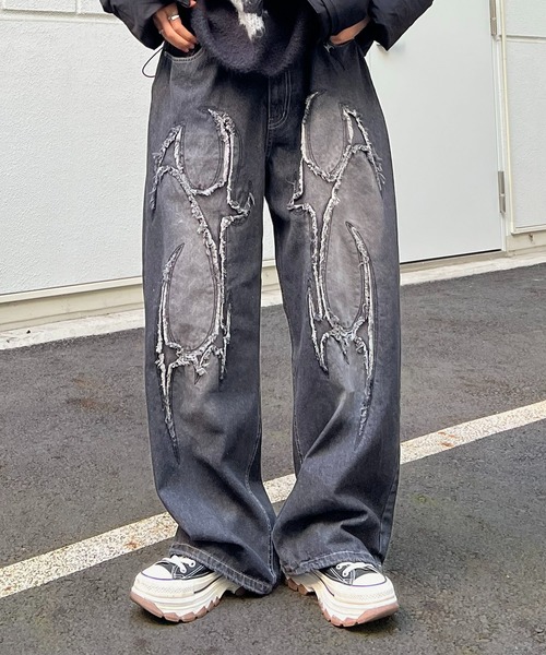 96thes ジーンズ 「96thes SELECT」カットオフモチーフデニムバギー