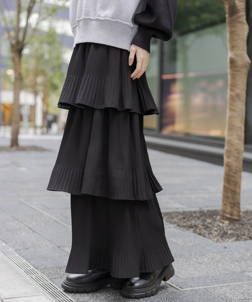 LAKOLE（ラコレ） スカート ケシプリーツティアードスカート / 108668