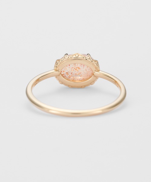 agete（アガット） 指輪 リング K10ラブラドライト／サンストーン