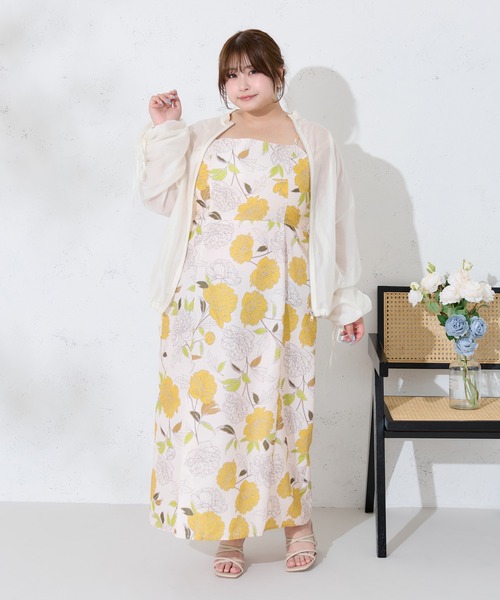 Louiosy（ルオシー） 浴衣 「大きいサイズ」アソート花柄セパレート