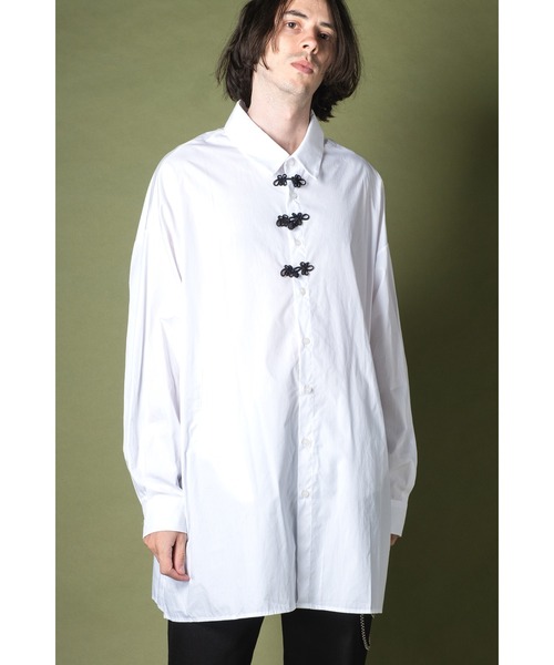 ankoROCK ブラウス シャツ チャイナボタンシャツ -オーバーサイズ