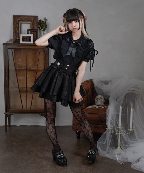 Pal elfy タイツ ストッキング リボンレースタイツ レディース