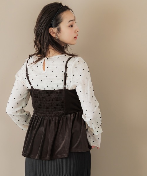 coca（コカ） キャミソール ベロアビスチェ : ZOZOTOWN Yahoo!店