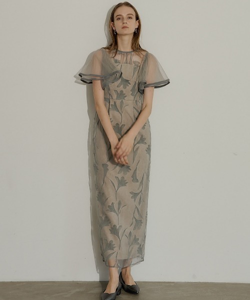 LE'RURE ドレス Circurar sleeve flower dress : ZOZOTOWN Yahoo!店