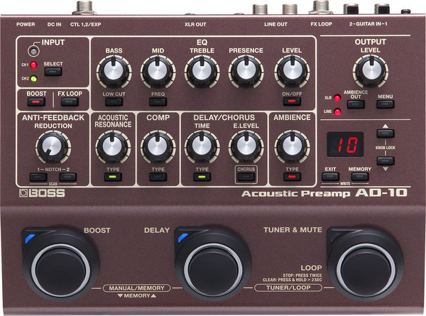 Boss AD-10 Acoustic Preamp for Sale in Canada | Zedem