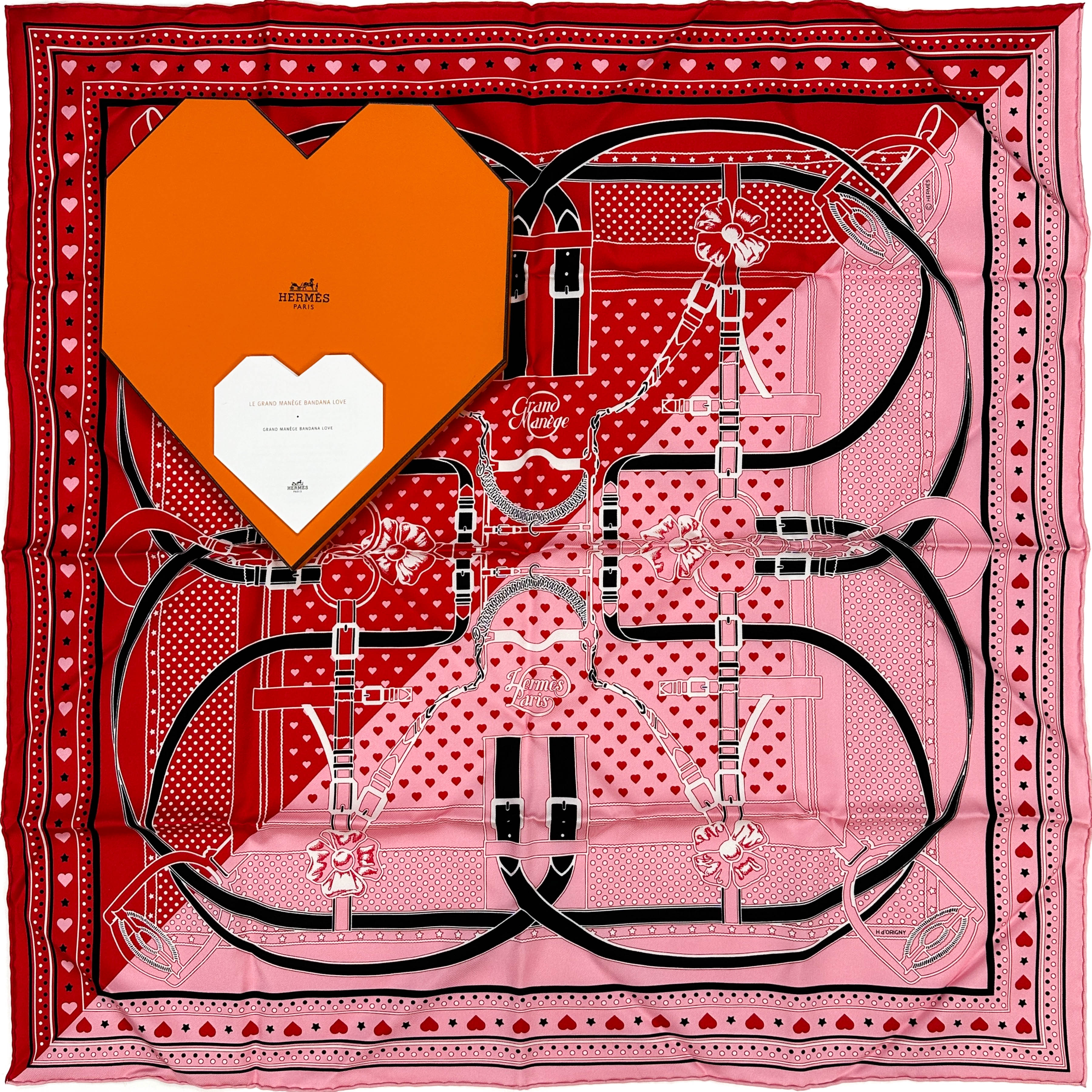 Hermès Le Grand Manège Bandana Love 70