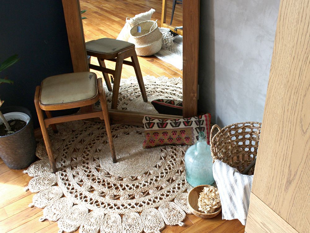 オールドチークミラー L | 家具・インテリア a.depeche(アデペシュ)