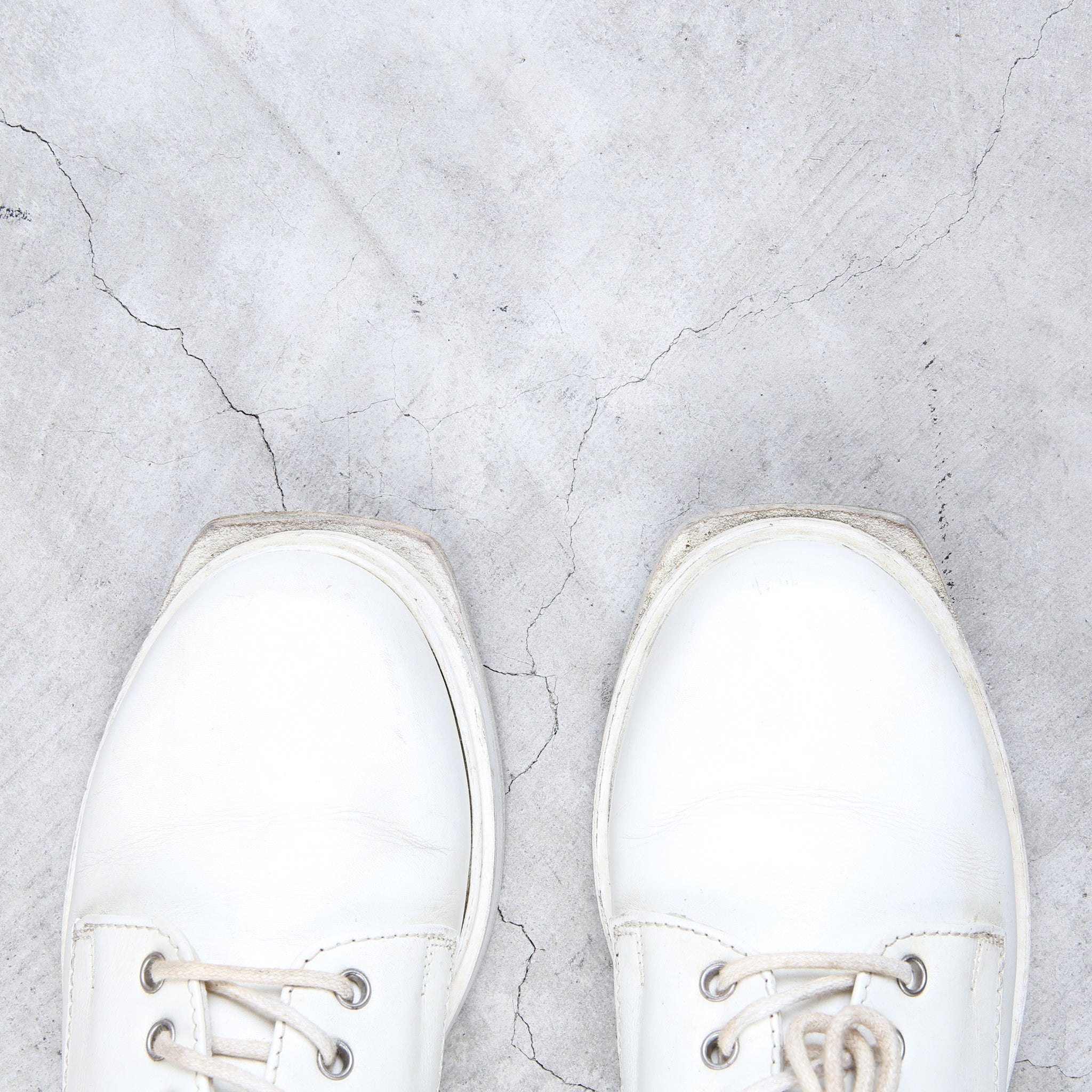 Dirk Bikkembergs White Derby Boots “Easy Rider” Orange Heel