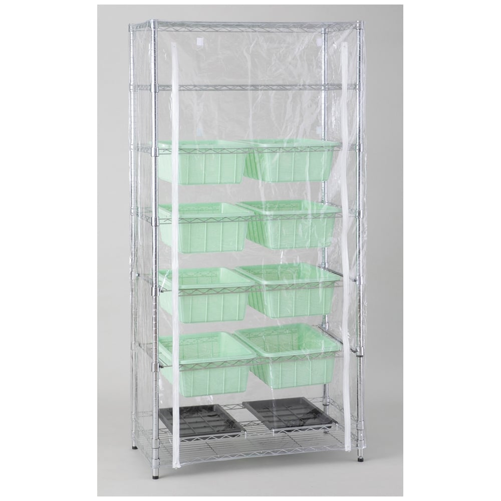 4-5073-01 器具乾燥ラックセット（バスケット引出し式） 【AXEL】 アズワン