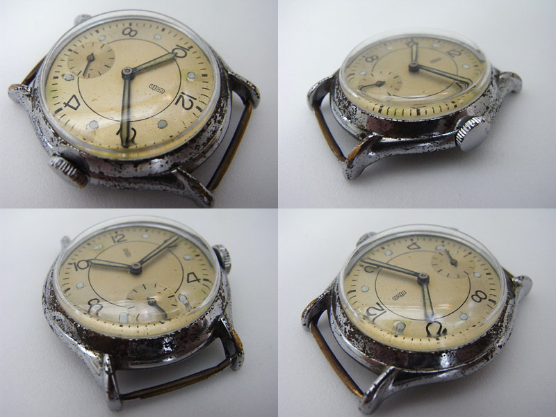 ◎東ドイツGUB Boden-Edelstahl Glashutte グラスヒュッテ手巻き