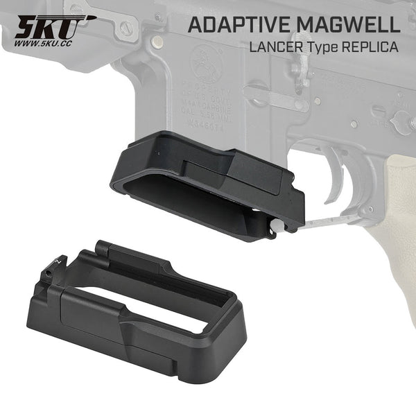 5KU 製 】GBB M4シリーズ対応 LANCERタイプ アダプティブ マグウェル 2