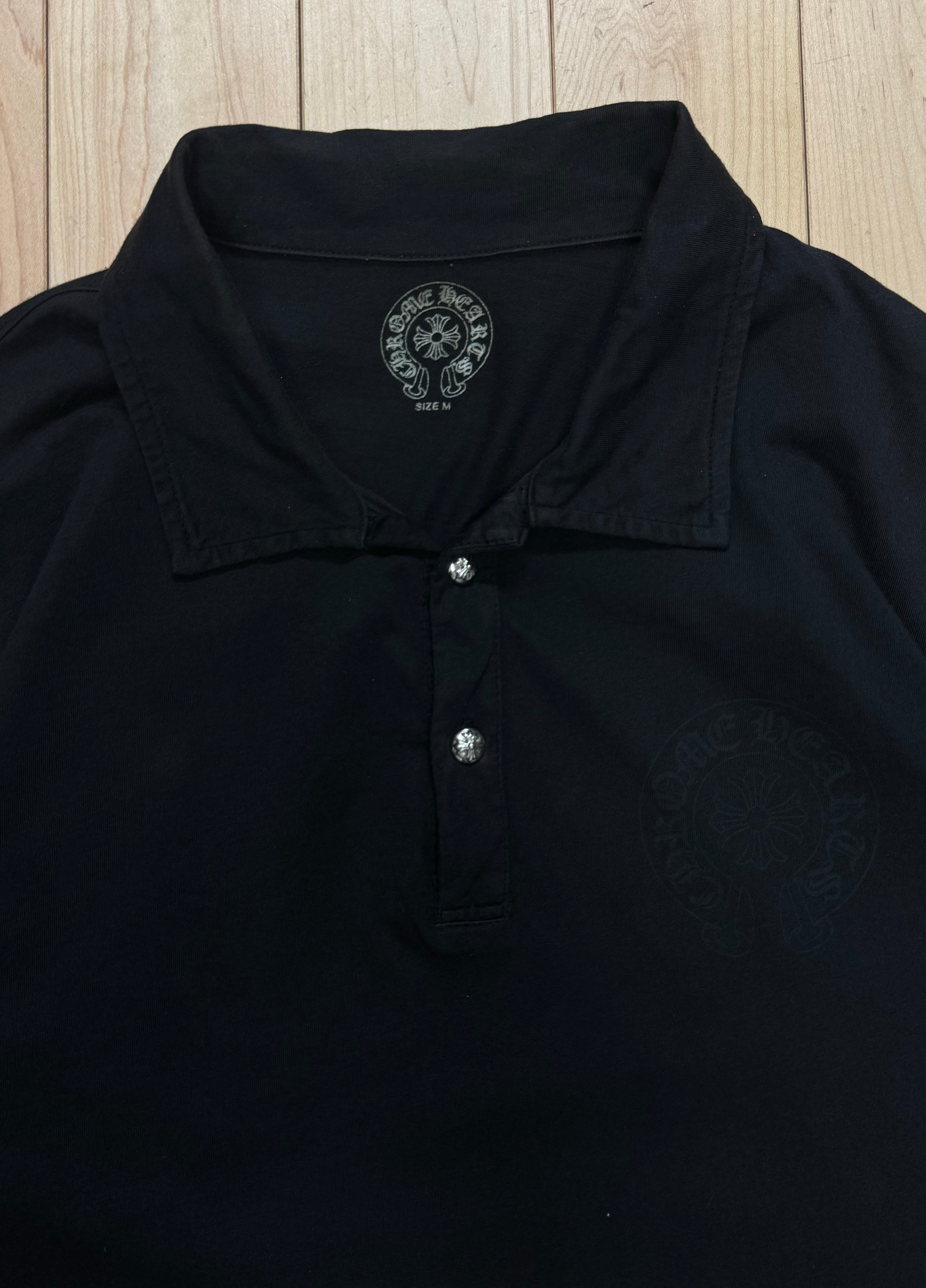 Chrome Hearts 'Horseshoe' Logo 2 Button Polo – Alex Maxamenko
