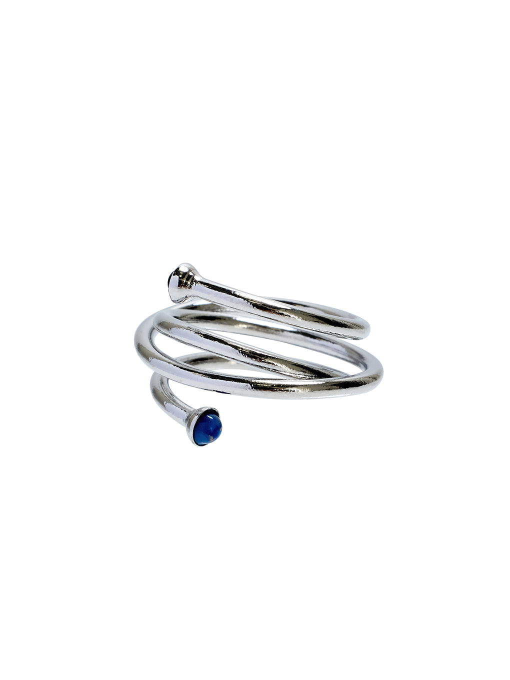 Bijou R.I Stone Spiral Ring