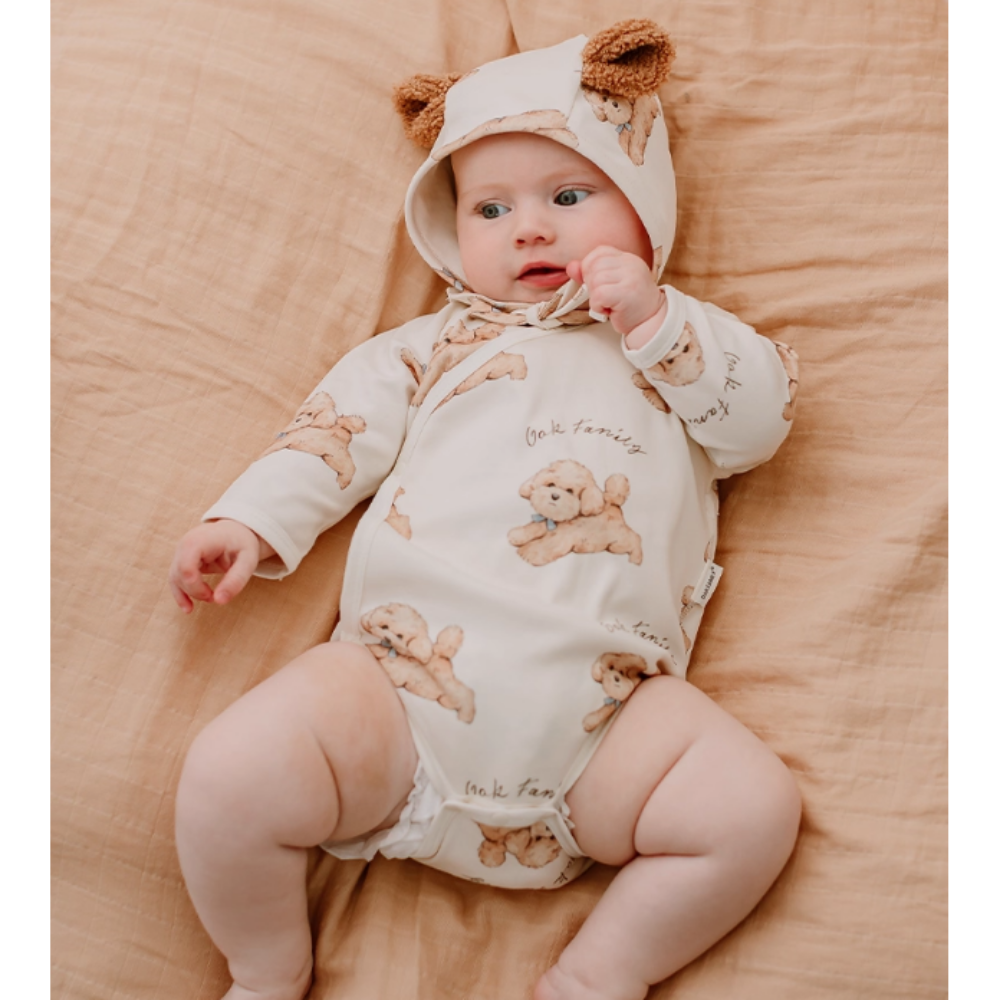 アニマルコットンロンパース 59cm～90cm｜ベビーのロンパース｜ 服