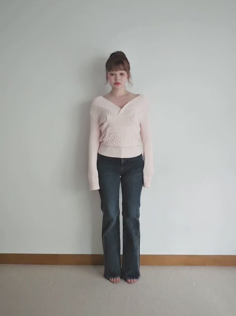 ANDMARY】Taylor hoodie knit tops