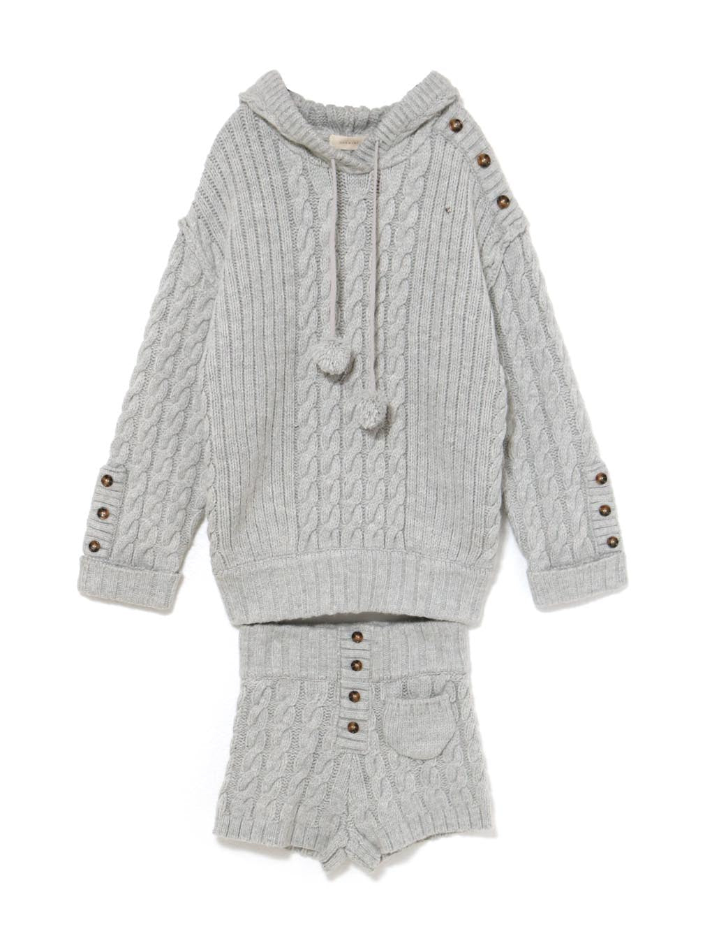 ANDMARY】Yara cable knit set up