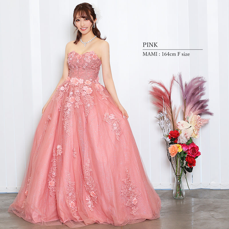 関西コレクション2023着用】[フラワーパールビジューラメレース