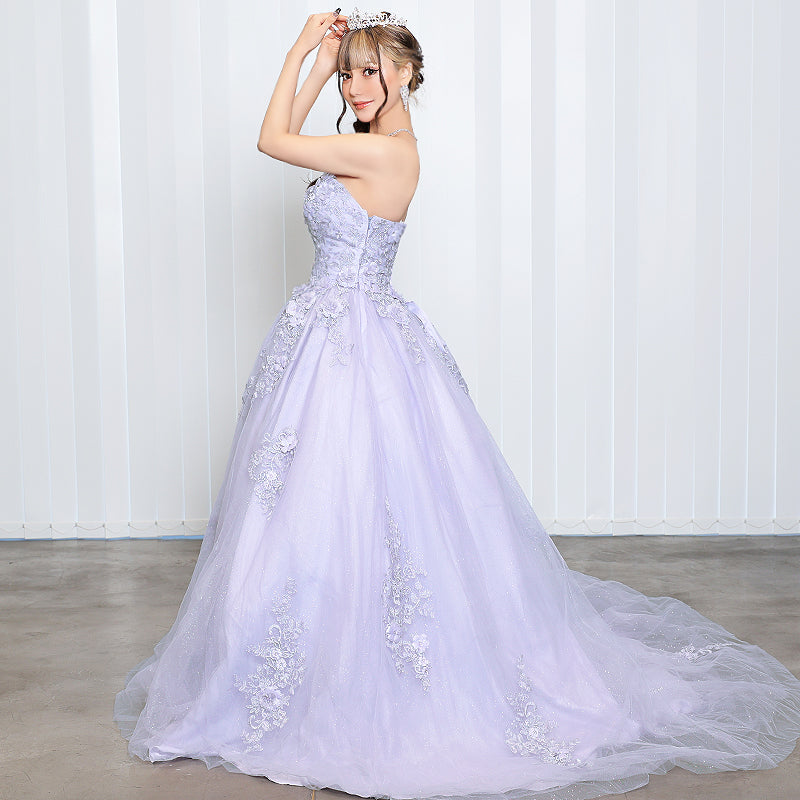 関西コレクション2023着用】[フラワーパールビジューラメレース