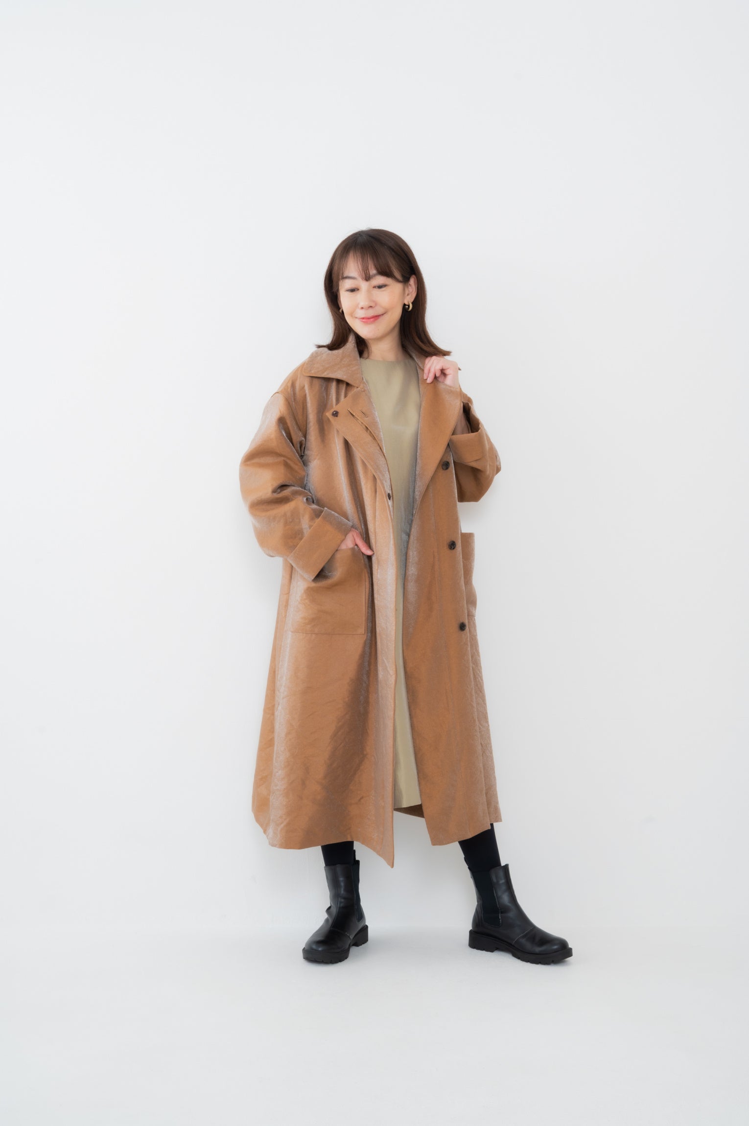 AA-C2517｜比翼仕立てのラップコート – Anttis アンティス