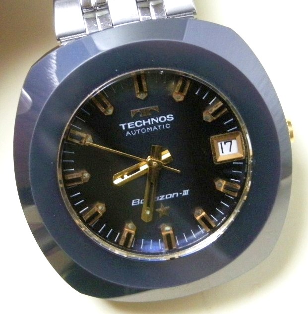 テクノス・ボラゾンIII・超鋼金・自動巻き・昭和40年代スイス製