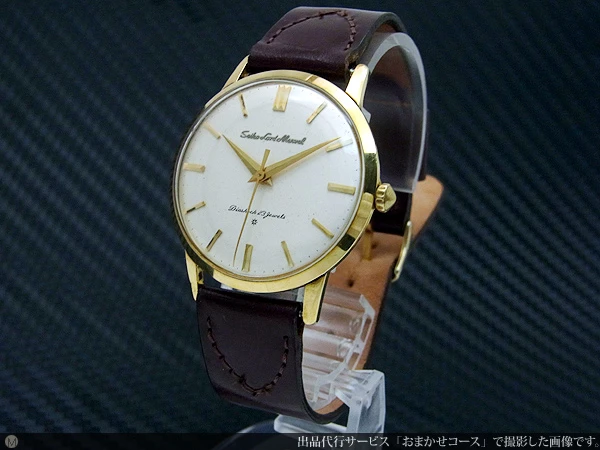 JA-0452| セイコー ロードマーベル 18K 金無垢 はまぐりケース 23石