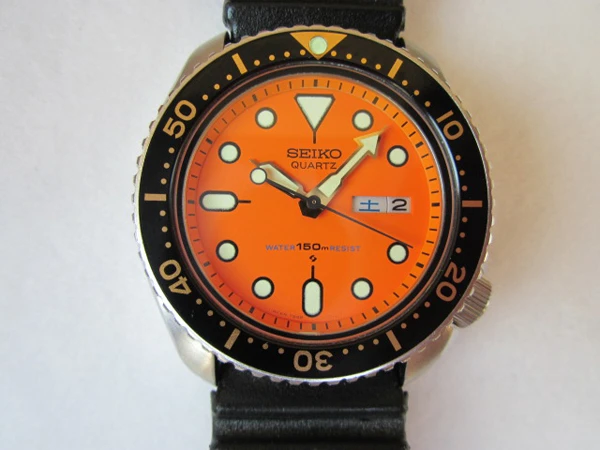 JA-0696| セイコー 7548-700C オレンジダイバー 150M クオーツ 80年代