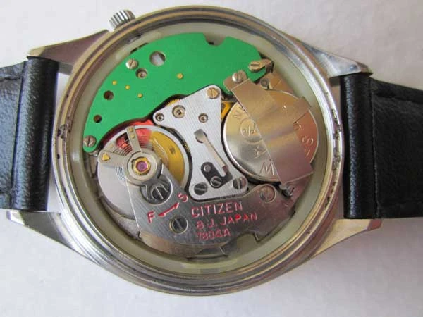 JA-0841| シチズン コスモトロン 電磁テンプ式 7804 ダブルカレンダー