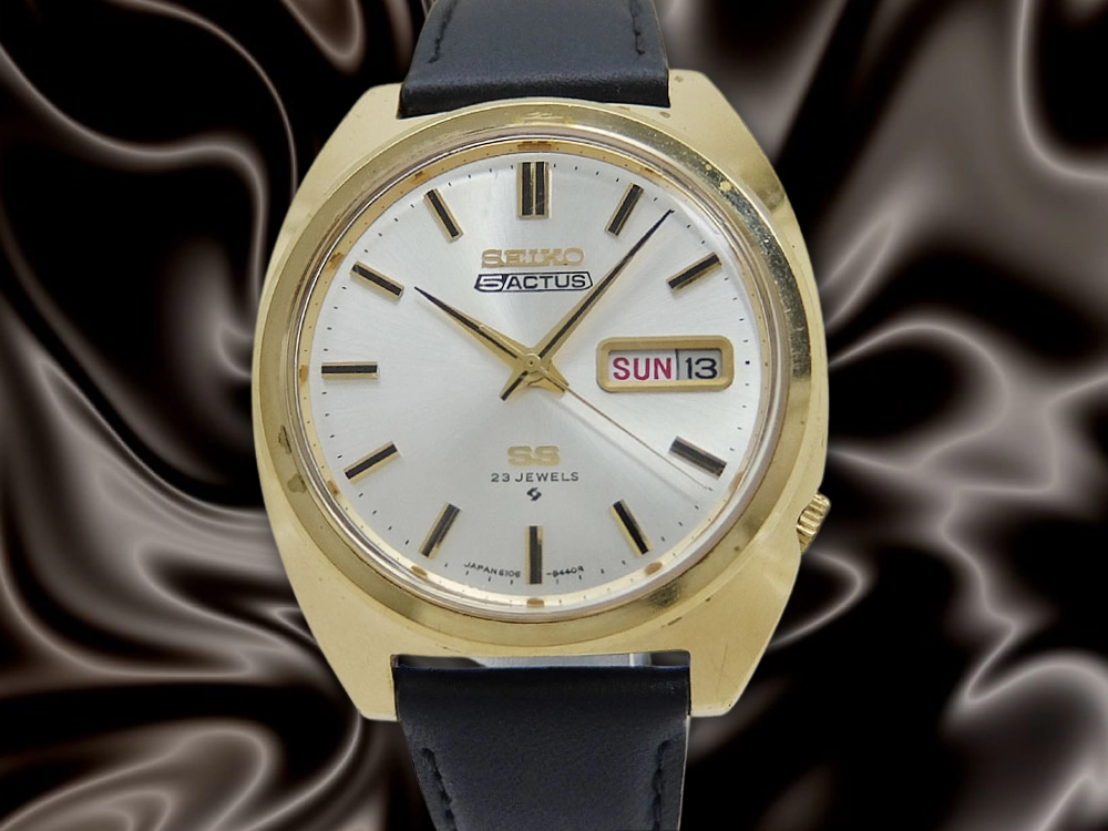 JA-2863| セイコー 5アクタス 23石 6106-8420 SGP/SS シルバーダイヤル