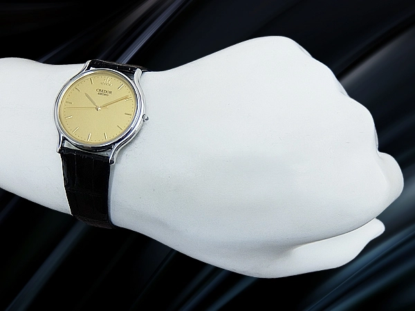 JA-3231| セイコー クレドール 8J81-6A30 SS ラウンド ゴールド