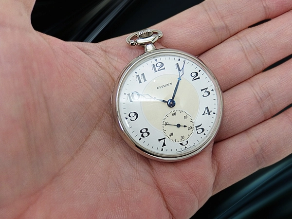 JA-3394| シチズン 懐中時計 第一号復刻モデル スターリングシルバー