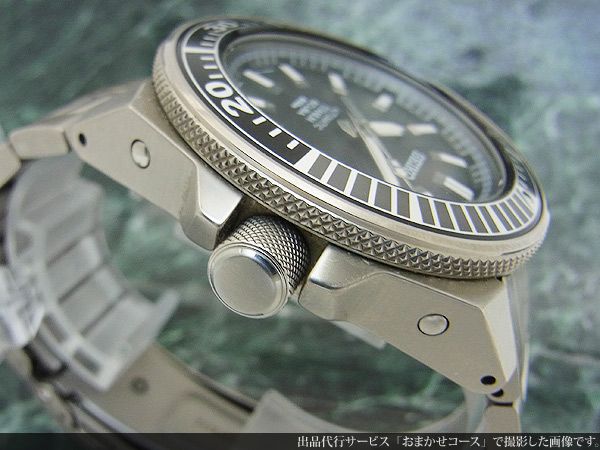 セイコー SEIKO ダイバー スキューバ 200m ブラックサムライ チタン