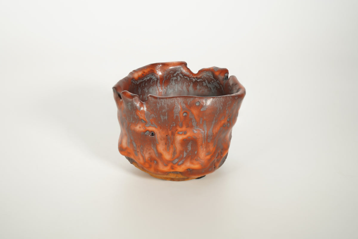 黒炎舞志野 ぐい呑