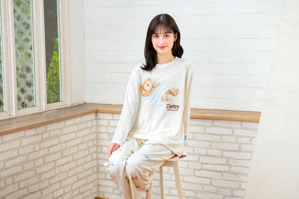 ダッフィー＆フレンズ×ジェラピケ、ルームウェアや総柄ワンピ、ポーチ