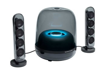 ハーマン、透明ボディの2.1chスピーカー「SOUNDSTICKS III」 - AV Watch