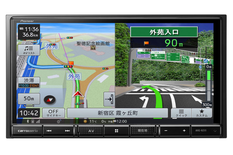 パイオニア、「楽ナビ」のHDパネル搭載高画質モデルに9V型大画面など