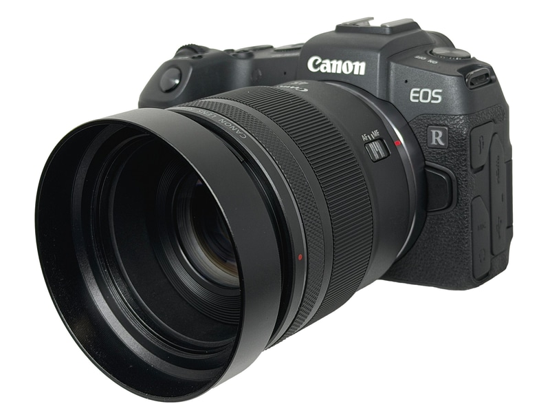キヤノン「RF45mm F1.2 STM」に対応した金属製レンズフード - デジカメ